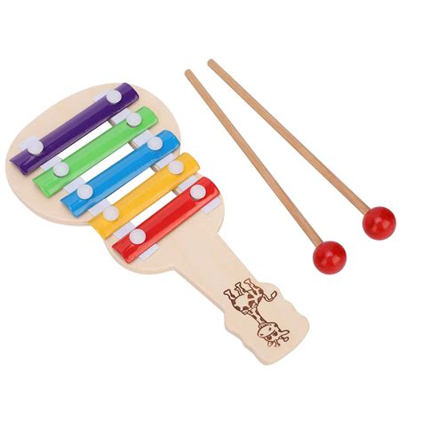 Xylophone Guitar Wooden (5 Nodes) | Kids First Musical Sound Instrument Toy (Multicolor)