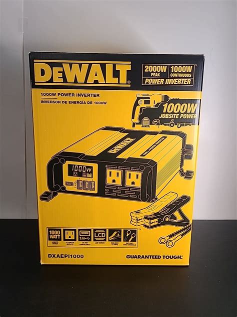 Dewalt Dxaepi1000 1000w 3 1amp Power Inverter With Lcd Display