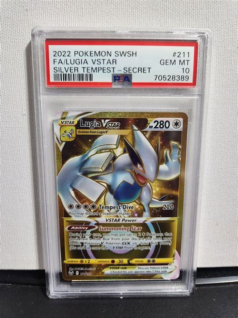 Mavin 2022 Pokemon Silver Tempest LUGIA VSTAR 211 Gold Secret Full