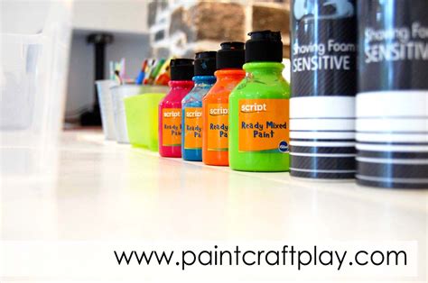 Easy Foam Painting Project - Paint Craft Play