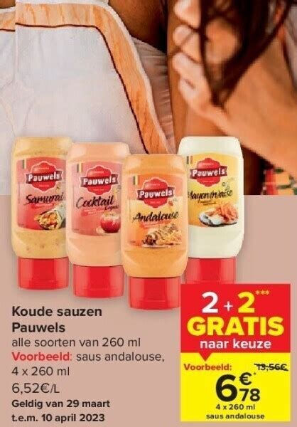 Koude Sauzen Pauwels Promotie Bij Carrefour