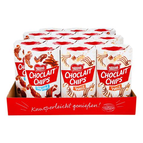 Nestle Choclait Chips 115 G Verschiedene Sorten 15er Pack Von Netto