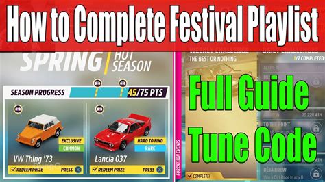 Forza Horizon How To Complete Festival Playlist Spring Season Series