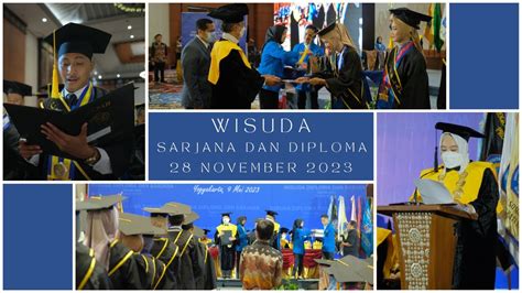 WISUDA PROGRAM SARJANA DAN DIPLOMA PERIODE I TA 2023 2024 YouTube