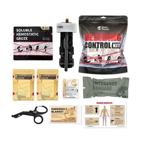 Kit De Control De Sangrado Individual Rhino Rescue Kit De Trauma Ifak