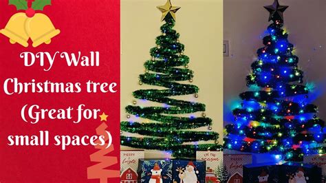 Diy Wall Christmas Treegreat For Small Spaceswall Mounted Christmas Tree Quick Christmas