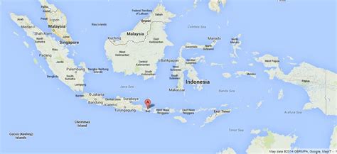 Bali on Map of Indonesia