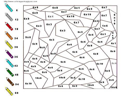 Coloriage Magique Avec La Table Des Multiplications