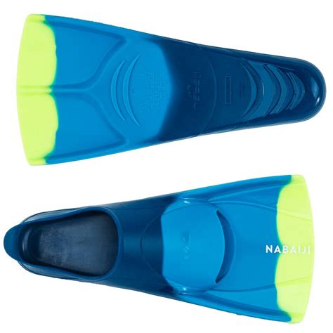 Short Swim Fins Silifins 3 Colour Blueyellow Decathlon