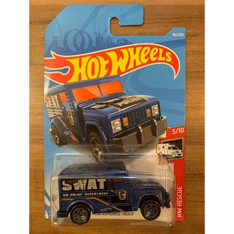 HOT WHEELS Mattel HW ARMORED TRUCK HW RESCUE FYF SWAT Cartela