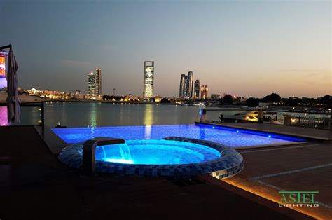 Private Pool | Abu Dhabi, UAE - Astel Lighting