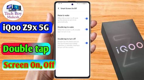 Iqoo Z9x 5g Double Tap Screen On Off Iqoo Z9x 5g Double Tap Setting