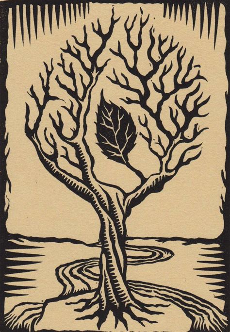 Psalm 1 Original Art Block Print Tree of Life - Etsy