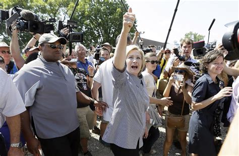 Front Runners Clinton Trump Descend On Iowa State Fair The Columbian