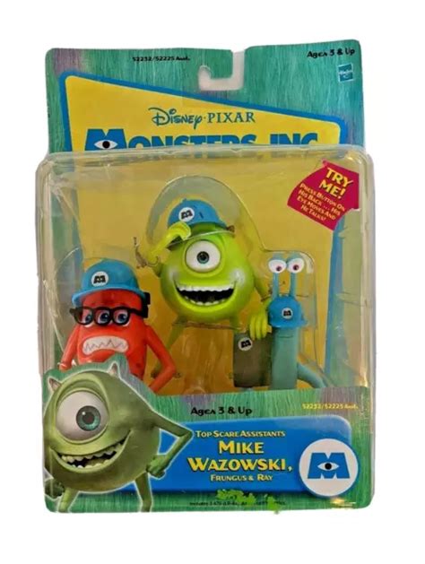 Disney Pixar Monsters Inc Mike Wazowski Toy Figure New Talking Vtg