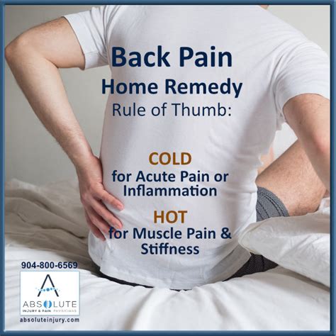 Back Pain Home Remedy Hot Or Cold Absolute Injury And Pain Physicians