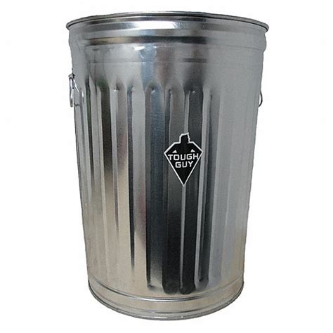 Tough Guy Galvanized Steel Open Top Trash Can 2pyx52pyx5 Grainger