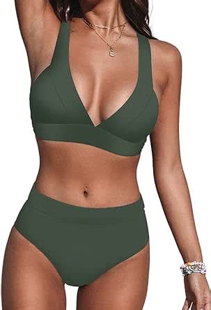 Amazon Cupshe Bikini Set For Women Two Piece Swimsuits High