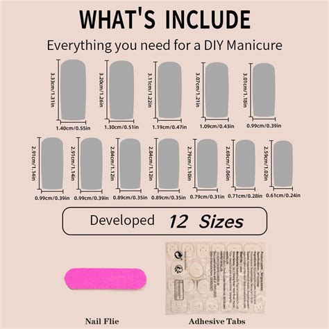 SIXDIAN Uñas postizas largas cuadradas a presión color rosa nude francés con diseños de dijes