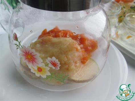Чай с облепиховым и грушевым пюре – кулинарный рецепт