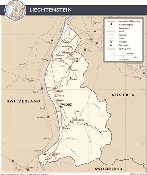 map  countries liechtenstein