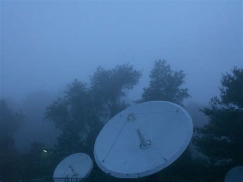 Satellite Dish In Fog Ryaninc Flickr