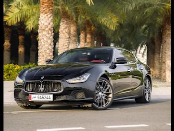 Maserati Ghibli Black 2016 For Sale in QAR