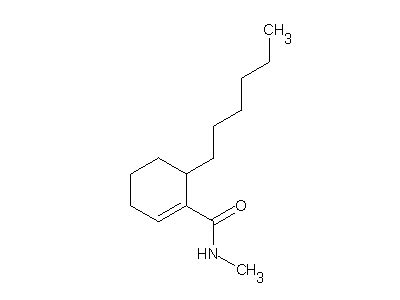 6 Hexyl N Methyl 1 Cyclohexene 1 Carboxamide C14H25NO Density