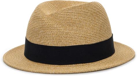 Summer Sun Straw Fedora Hat For Men Women Foldable Sun Straw Bucket