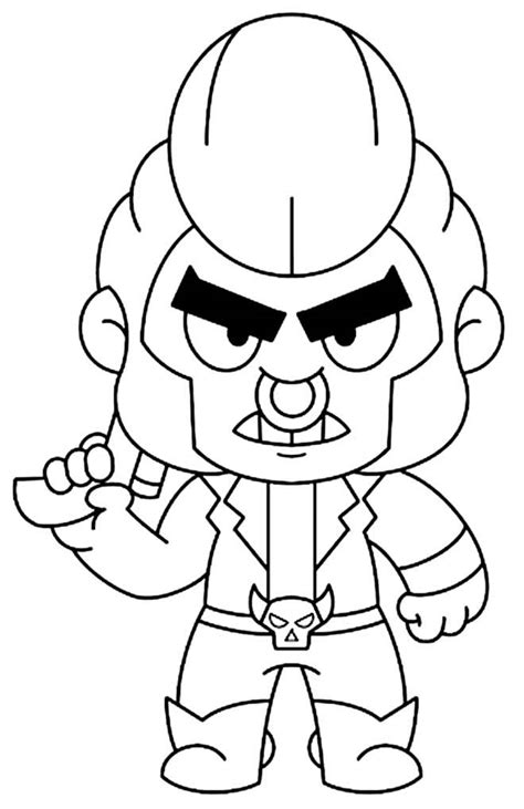 Desenho De El Primo De Brawl Stars Para Colorir Nbkomputer