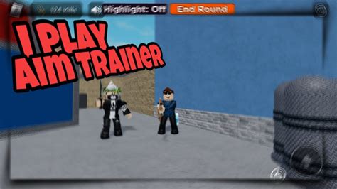 Playing Mm2 Aim Trainer Youtube