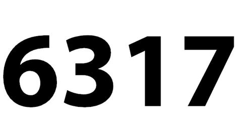 Zahl 6317