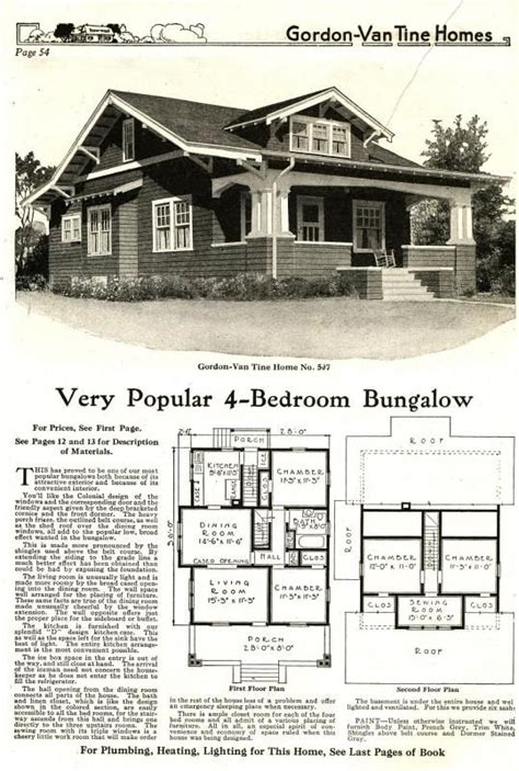 This Classic Craftsman Style Bungalow Was A Popular Model For Gordon Van Tine Craftsman Style