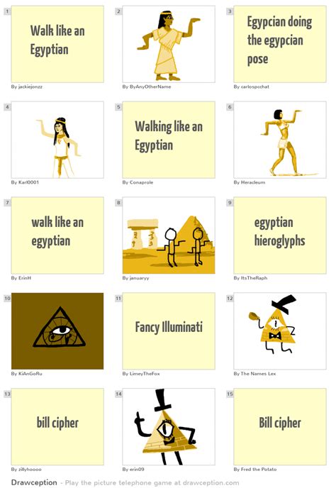 Walk Like An Egyptian Drawception