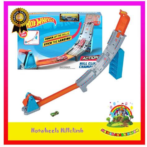 Jual Hotwheels Hill Climb Champion Playset Track Hot Wheels Shopee Indonesia