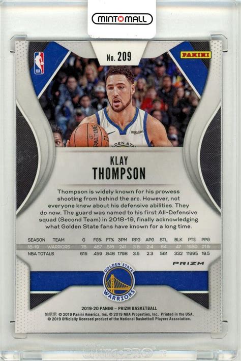 Mint Panini Prizm Klay Thompson Red Prizm