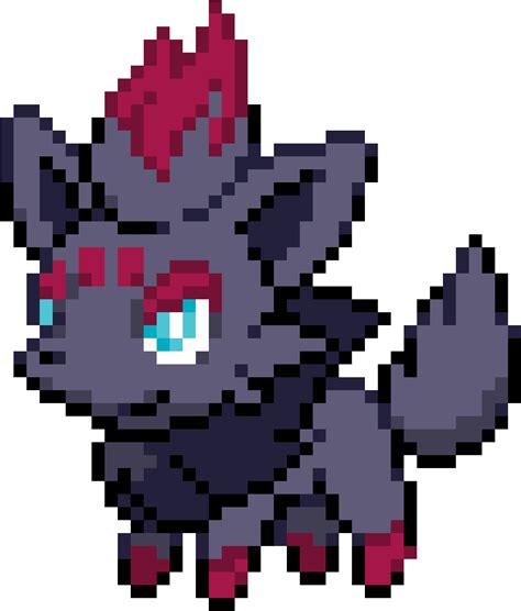 Pixel Art Pokemon Zorua Png Download Pixel Art Pokemon Clipart