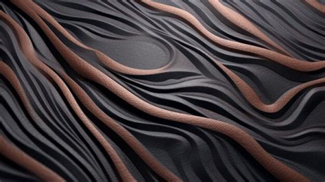 Premium Photo Eyecatching D Leather Texture With Wavy Black And