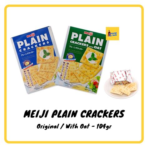 Jual Meiji Crackers Meiji Plain Crackers With Oat Crackers Sesame