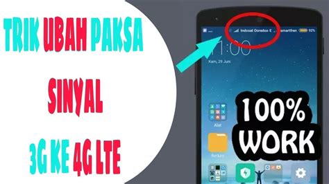 Trik Jitu Merubah Paksa Sinyal 3G Ke 4G LTE 100 Work NO ROOT YouTube