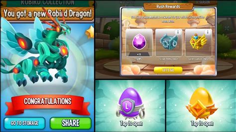 239 Dragon City Obtain A New Robird Dragon Open Vip Egg Chests