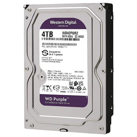 Hd Tb Western Digital Purple Surveillance Sata Iii Gb S Rpm