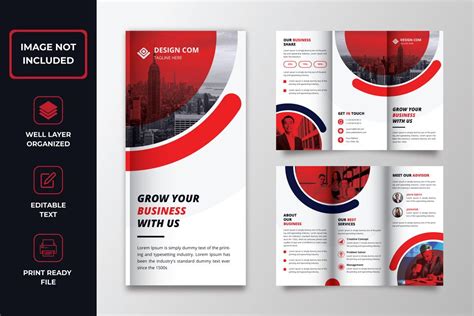 Corporate Tri Fold Brochure Design 소책자 Graphic Template 6070