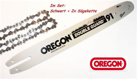 OREGON Double Guard Schwert 40cm 2x Sägekette 91P055E STIHL MS MSE