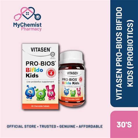 Vitasen Pro Bios Bifido Kids Probiotics Chewable Tablet 30s