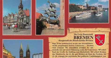 My postcard and stamp week: Germany: History of Bremen