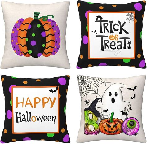 Halloween Dekoracja Linen Pumpkin Poszewka Dom Dekoracja Cm Szt