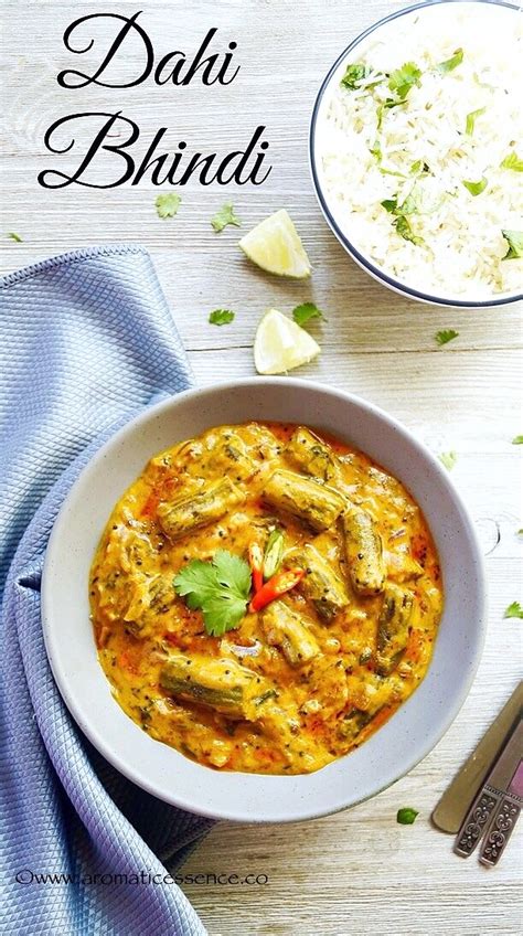 Dahi Bhindi Recipe Okra Simmered In A Spiced Tangy Yogurt Curry