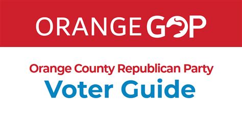 Voter Guide | Orange, Florida GOP, Republican Party.