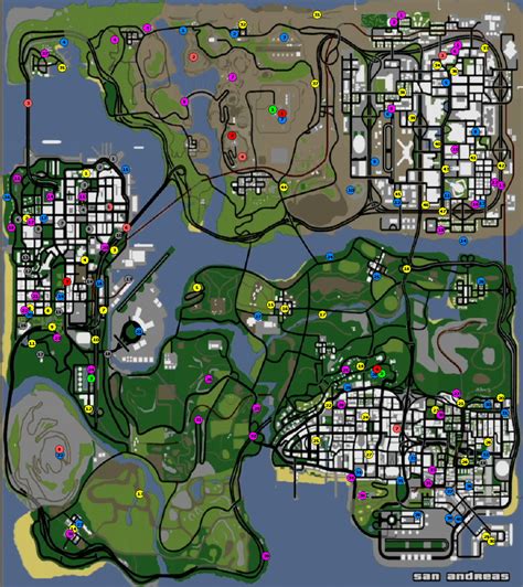 Mapa Gta Sa